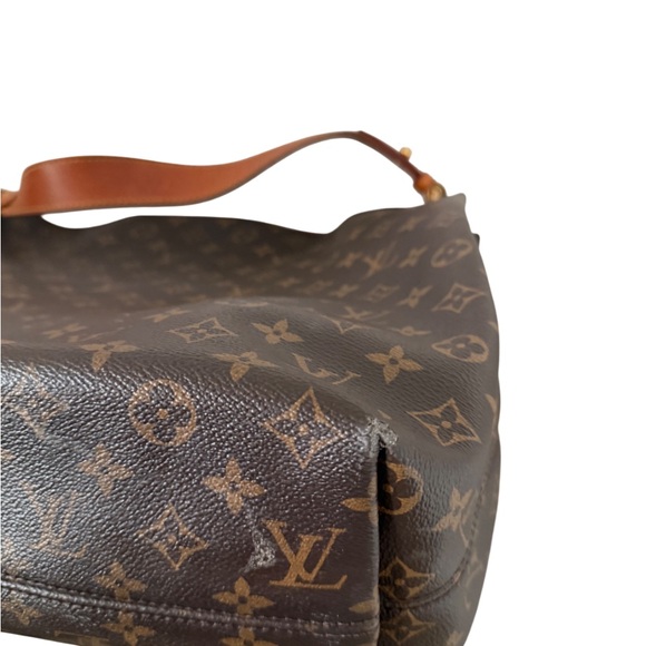 Louis Vuitton Graceful MM Brown Monogram Tote Bag with Peony liner. - Picture 2 of 10